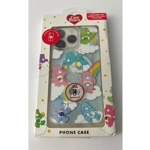 Care Bears iPhone 13 Pro Max 14 Pro Max Case Clear Glitter Rainbow Skinnydip NEW